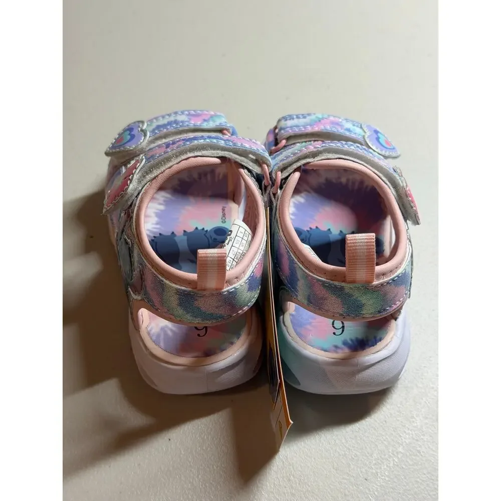 NEW! Lilo Stitch 12M Pink Kids Sport Shoes Light-Up Sandals